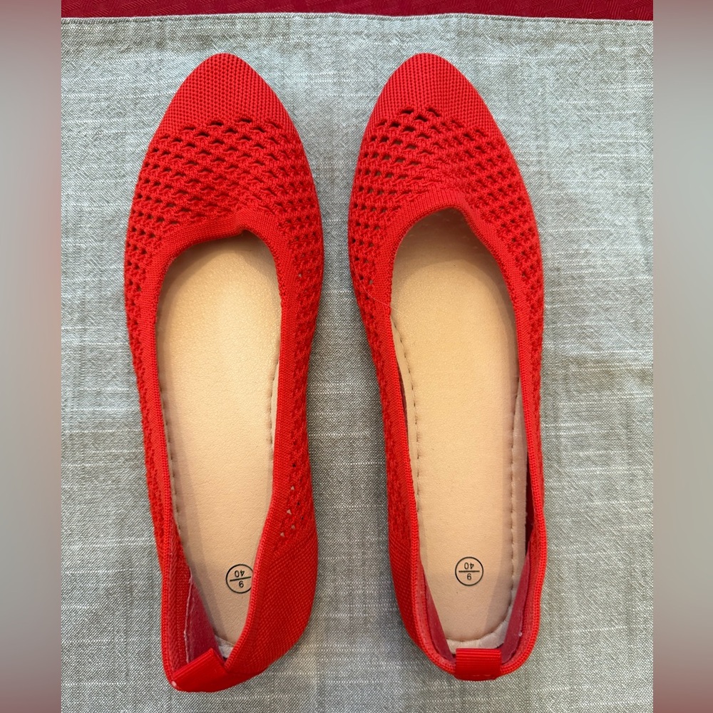Red Women's Slip-On Shoes